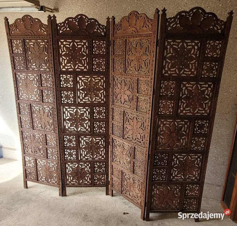 Drewniany parawan Nysa