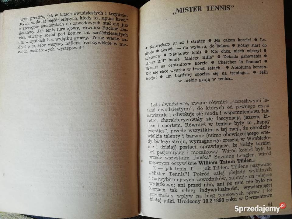 Nauka tenisa w tydzień Paul Douglas T Kraków sprzedam