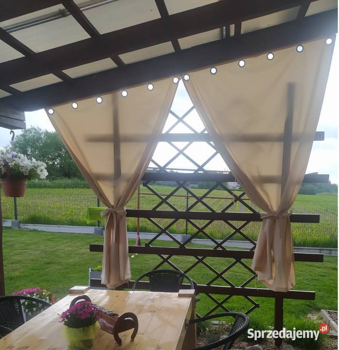 Zasłony ogrodowe altana pergola taras NA WYMIAR śląskie Bestwina