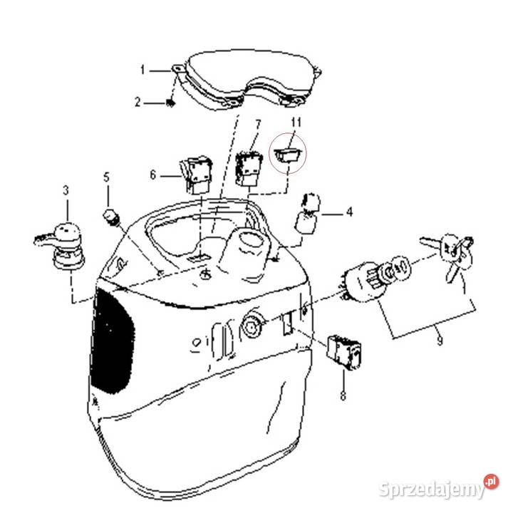 Włącznik wałka WOM TRG750 Ls Tractor 40359085 Tajęcina