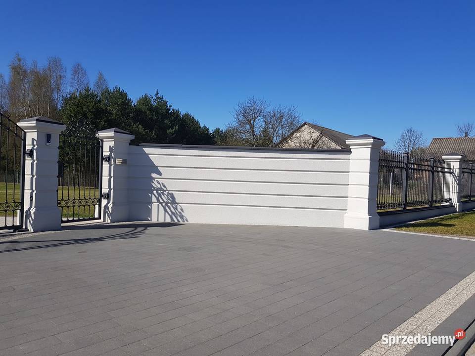 Ogrodzenia DworkoweSłupkiMurki Betonowe Stylowe Wrocław