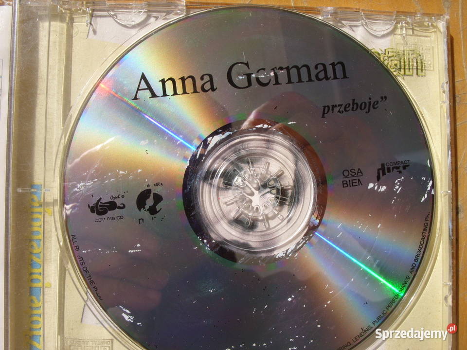 Pop CD ANNA GSRMANZLOTE PRZEBOJE Wołów