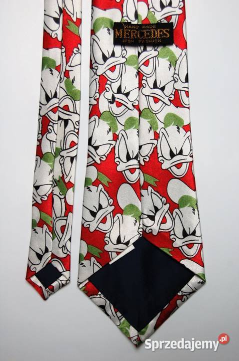 Krawat jedwabny vintage Mercedes High Fashion Lublin