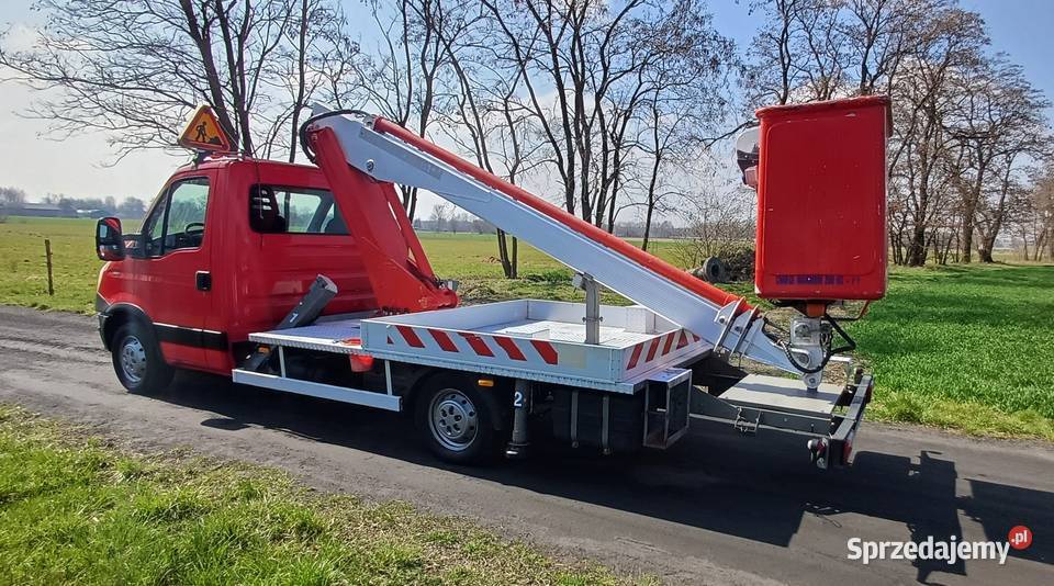 Iveco daily zwyżka podnośnik koszowy multitel Maszyny budowlane mazowieckie Żabia Wola