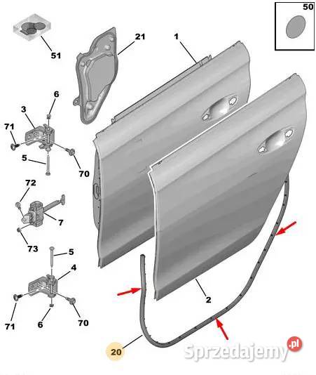 Uszczelka Drzwi Peugeot Wierzna Sprzedajemy Pl