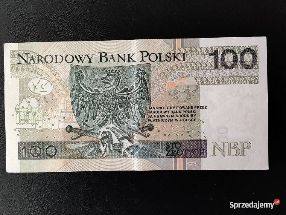 Banknot 100 2019r radar HO3107013 Warszawa