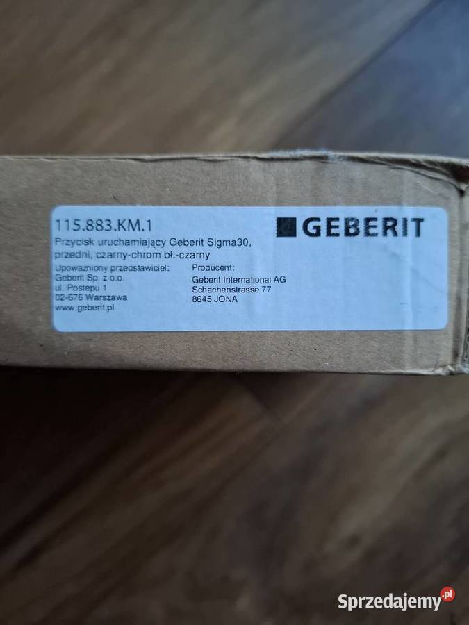 GEBERIT przycisk Sigma30 do WC 1158831 Czarny Przyciski spłukujące śląskie Piekary Śląskie