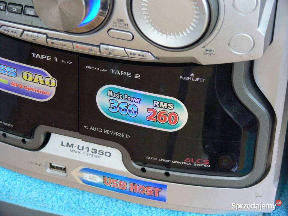 Wieża LG z kol USB mp3 RDS 360 wat sprawna Jasło