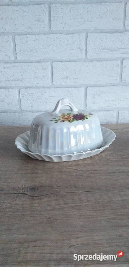 Porcelanowa maselnica prl Przedbórz