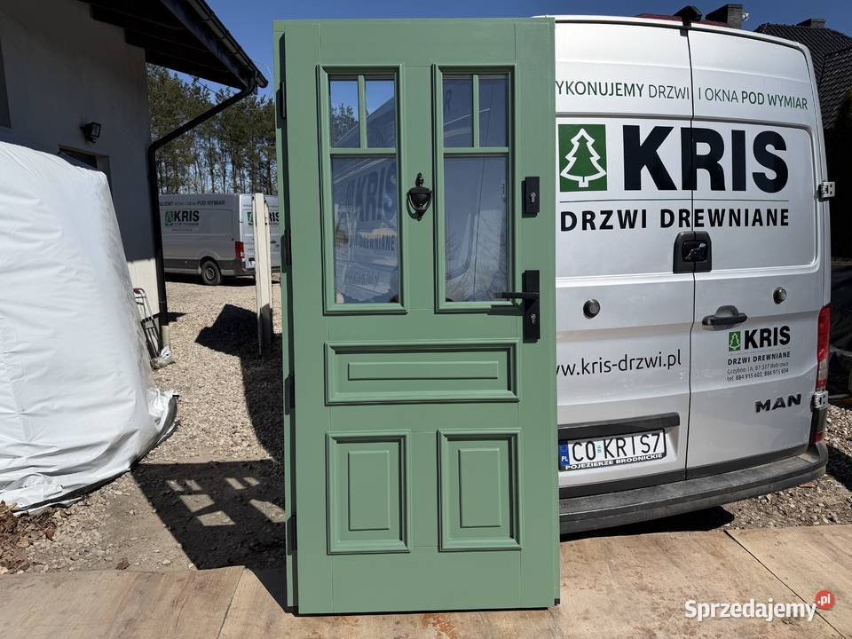Drzwi zewnętrzne drewniane REKI dostawa i montaż świętokrzyskie