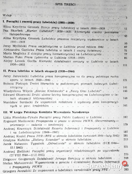 Prasa lubelska Tradycje i współczesność Jerzy sprzedam