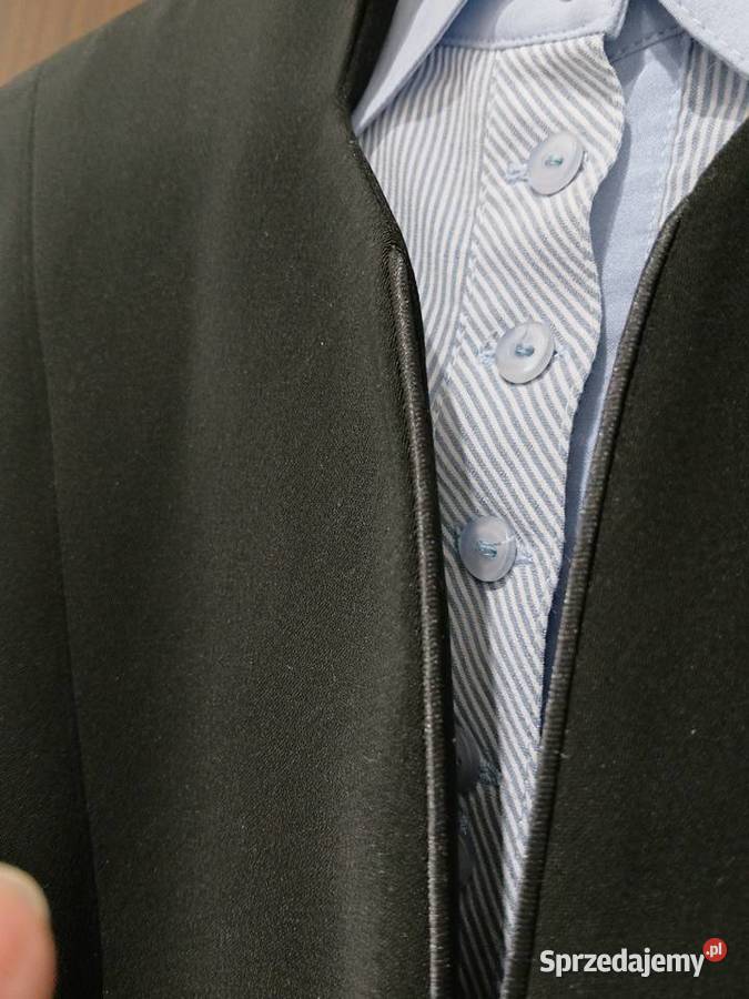 Czarny żakiet marynarka na podszewce mazowieckie Warszawa