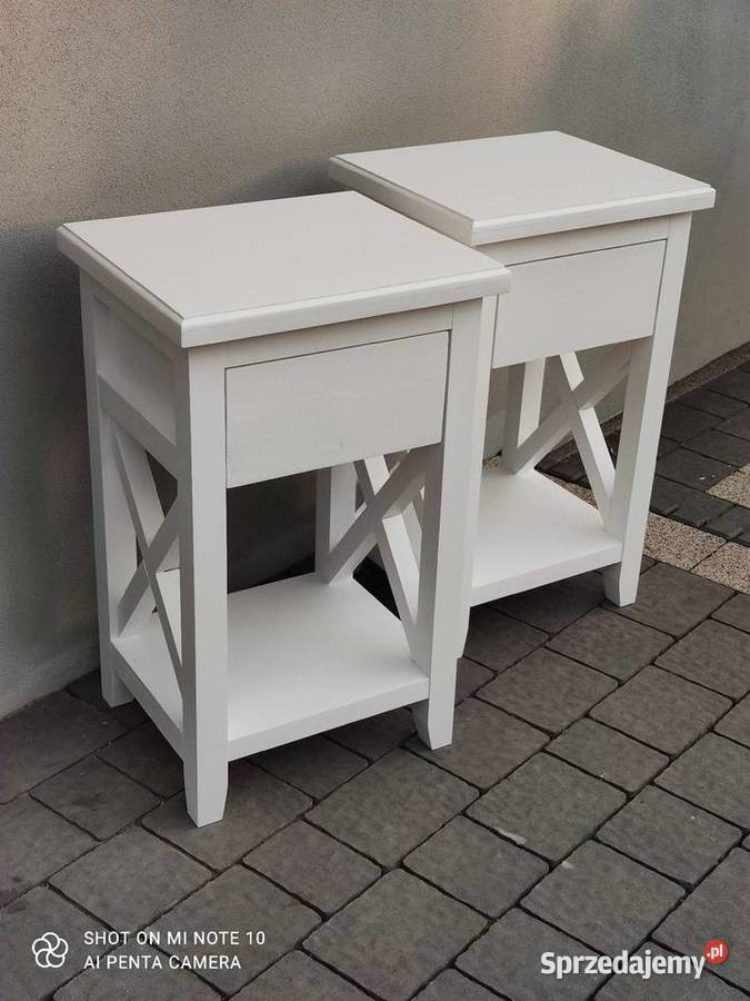 Stoloki nocne styl prowansalski 65cm