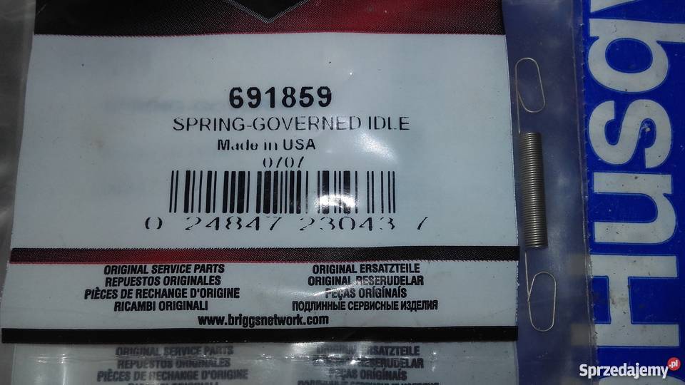 Sprężyna regulatora obrotów Briggss Żywiec