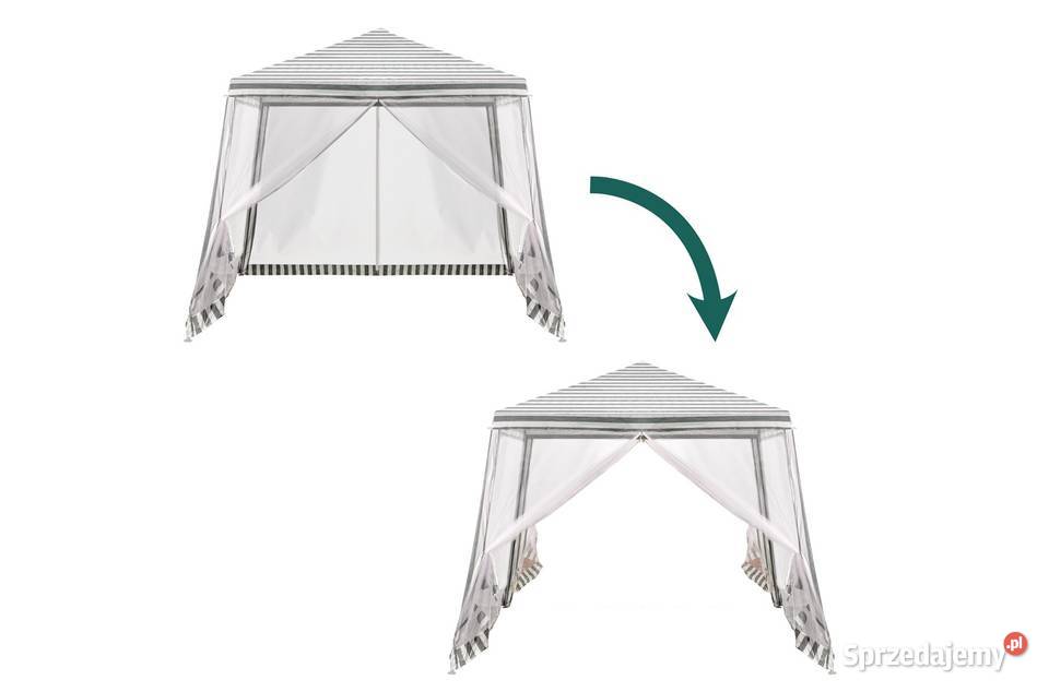 NOWY PAWILON NAMIOT Z Moskitierą 3x3m Biały Kraków