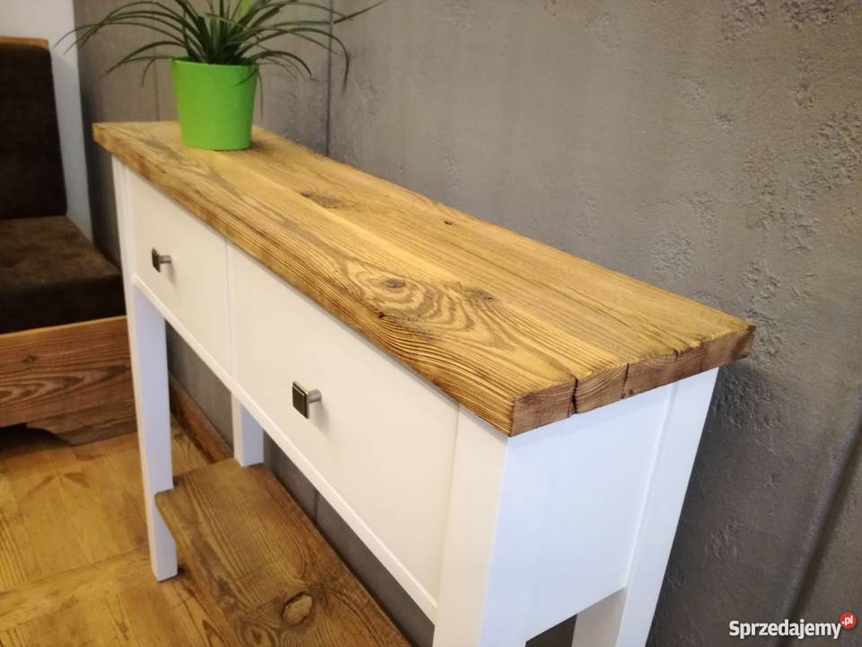 Urocza konsola ze starego drewna Warszawa