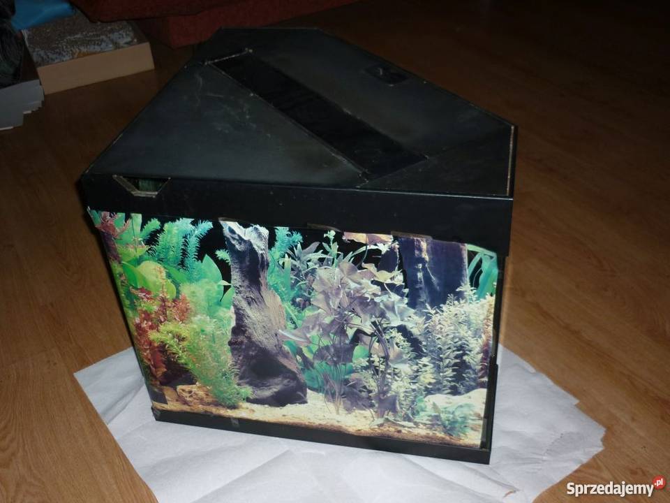 Akwarium narożne 100L pokrywa oryginalna