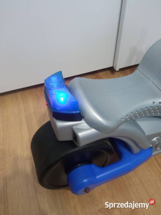 Motorek policyjny jeździk odpychacz sygnał