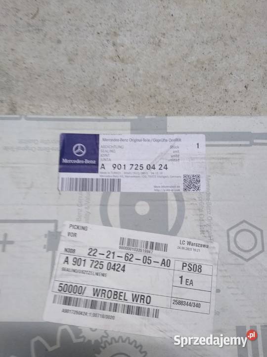 Uszczeka drzwi sprinter oryginał a 9017250424 Uszczelki Wrocław