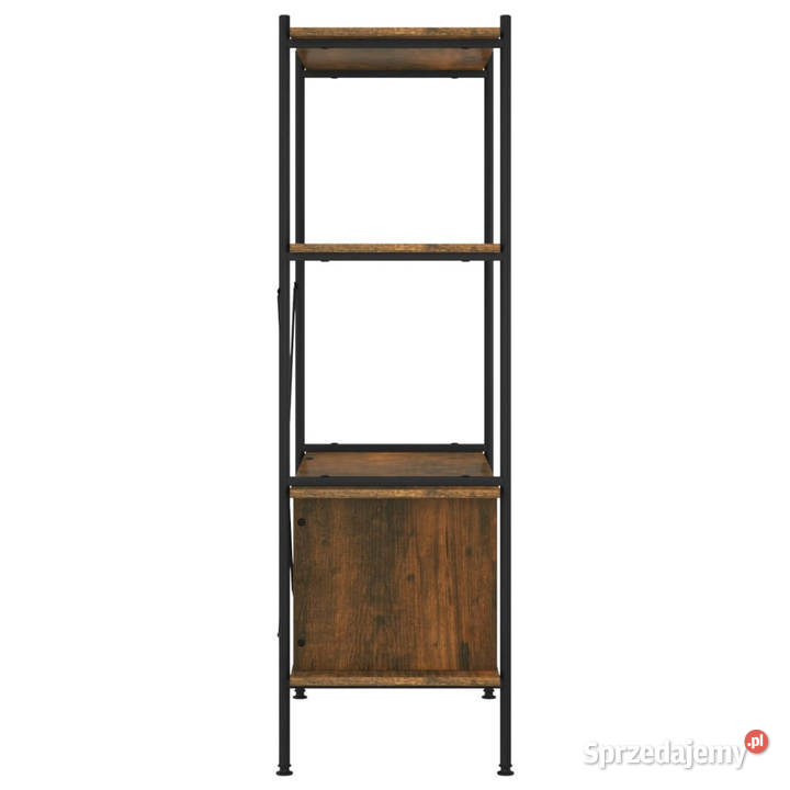 Regał z szafką 80x40x130 stal i materiał