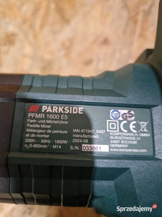Mieszadło do farb i zaprawy zapraw Parkside PFMR Pozostałe wielkopolskie Głogowa sprzedam