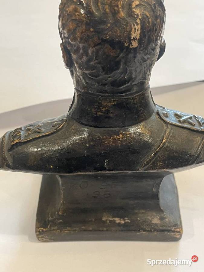 Rzeźba gipsowa Józef Piłsudski PRL sygn KOSEL sprzedam