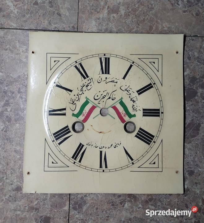 T181 Tarcza starego zegara 56532 motyw Antyki Antyki, Sztuka, Kolekcje Tczew