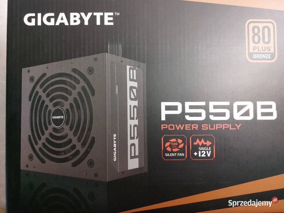 Zasilacz GIGABYTE P550B 550W 80 Plus Ilość wentylatorów 1 Tarnów