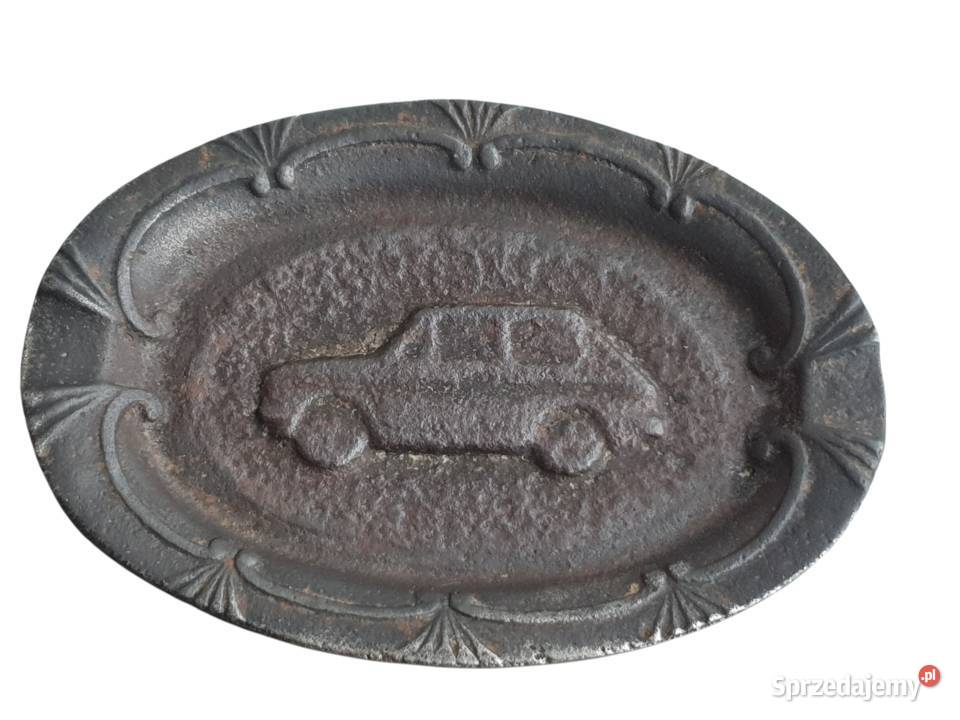 Stara żeliwna popielniczka Fiat 126p Maluch 70