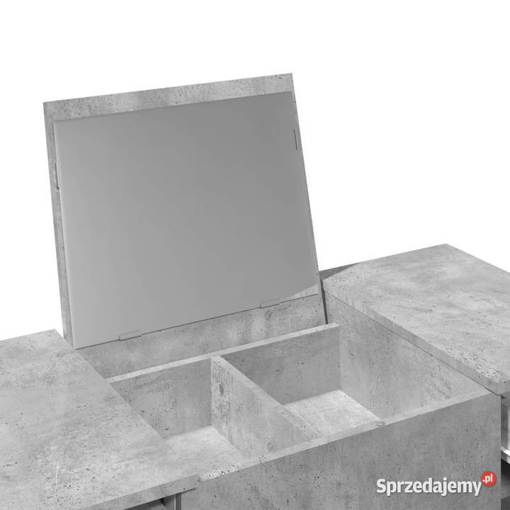 Toaletka z lustrem szarość betonu 100x45x76 mazowieckie