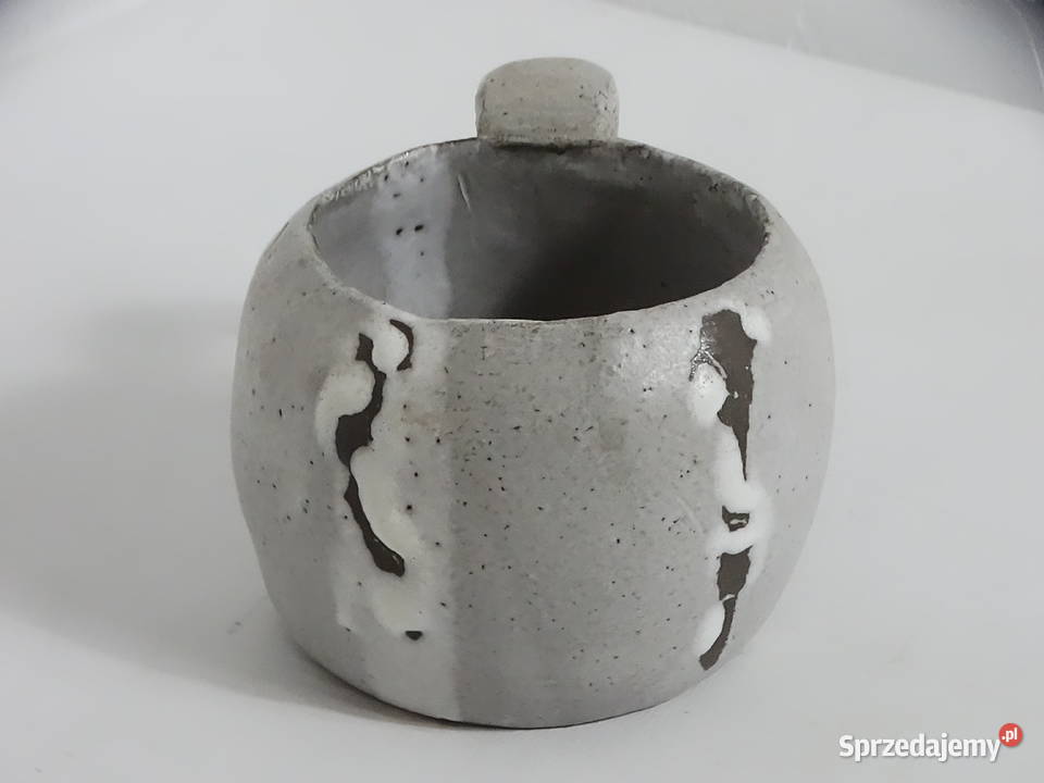 Ręcznie robiony kubek ceramiczny Surowy Design lubelskie Biłgoraj sprzedam