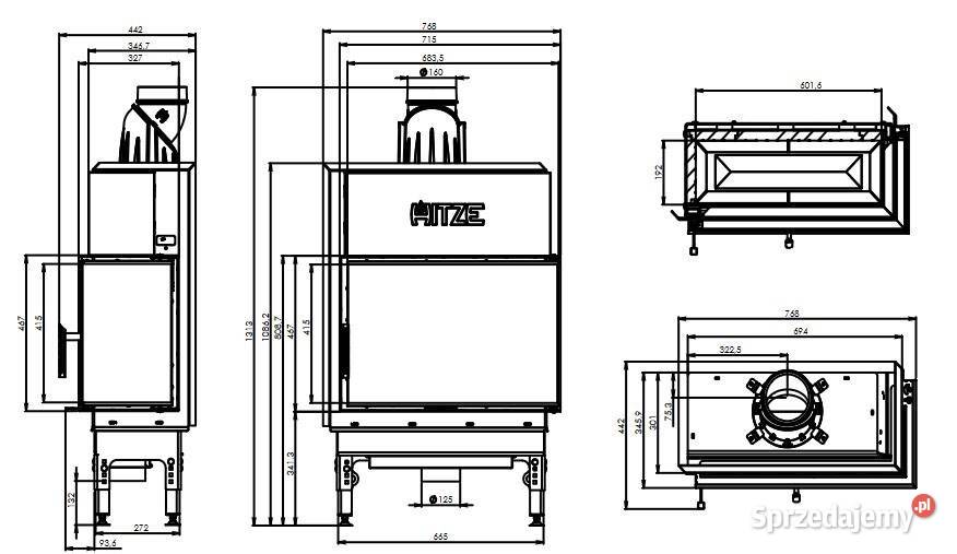 HITZE HST 6843R Wkład kominkowy Klasa A Opalenica