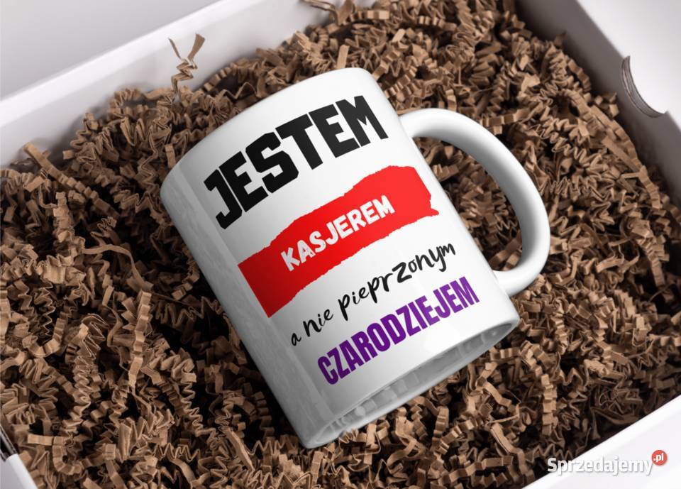 Kubek Nie jestem czarodziejem zabawny gadżet do Kraków