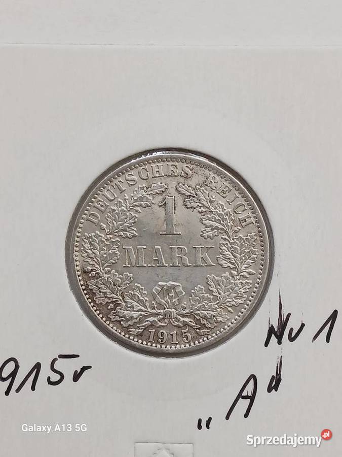 1 Marka Prusy 1915 r 1 mennica A Numizmatyka Konin