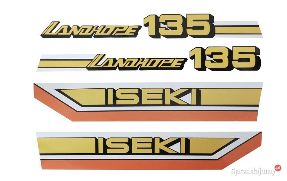Naklejki Iseki TU135 Tajęcina