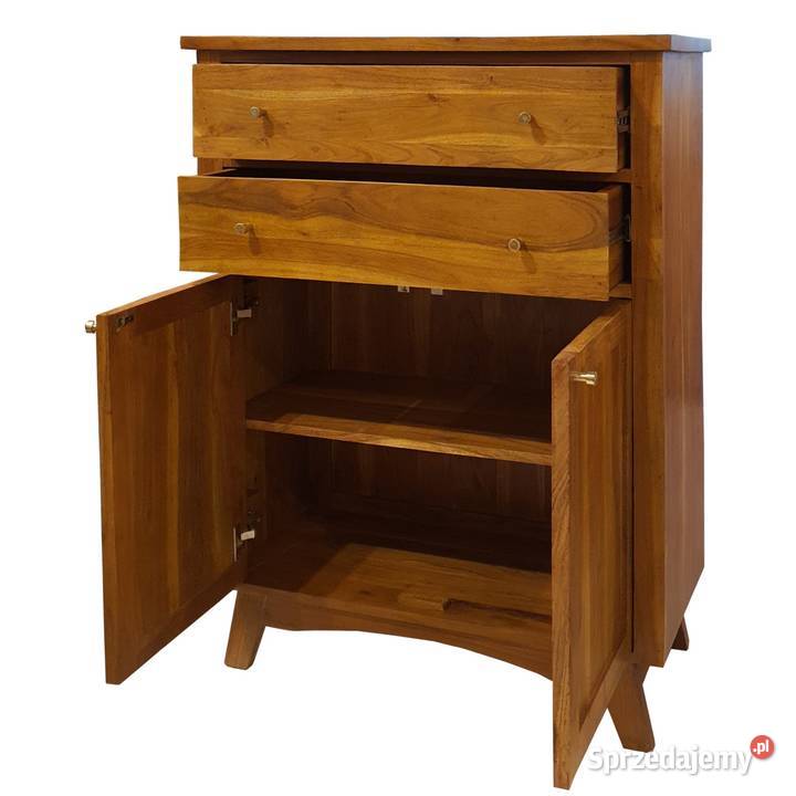 Komoda drewniana wysoka BONN 90 z szufladami i Lublin