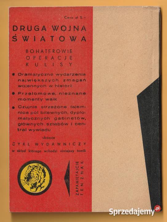 ŻÓŁTY TYGRYS CZTERNASTU SPOD WERHRATY 1965 miękka łódzkie Łódź