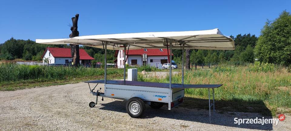 Przyczepka Stragan Mobilny Punkt Sprzedaży Stan Milicz sprzedam