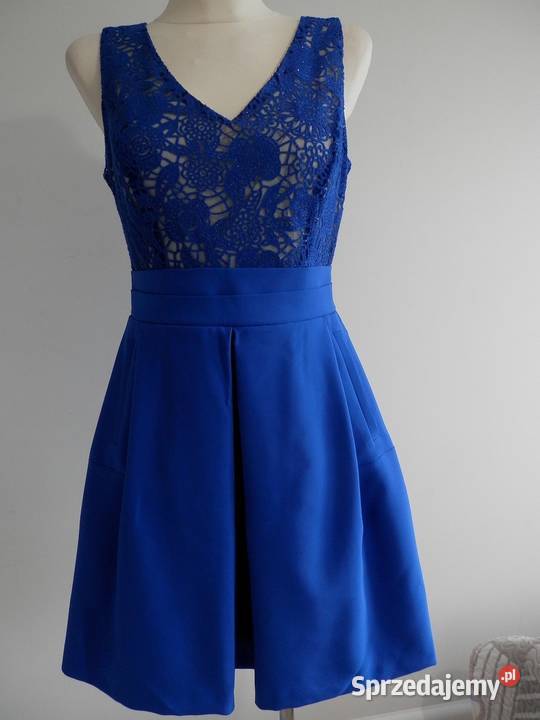 Sukienka Imprezowa Wieczorowa Rozkloszowana z Łomża