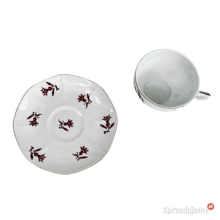 Filiżanka ze spodkiem Viktoria Czechosłowacja Warszawa