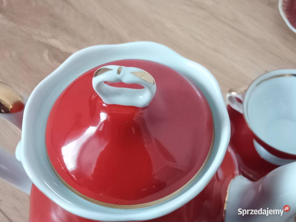 Zestaw kawowy KAROLINA Wałbrzych z lat 70 dolnośląskie Świdnica