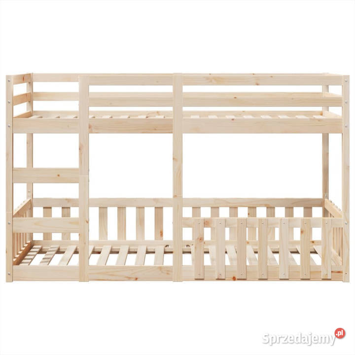Łóżko piętrowe lite drewno sosnowe 80x200 mazowieckie