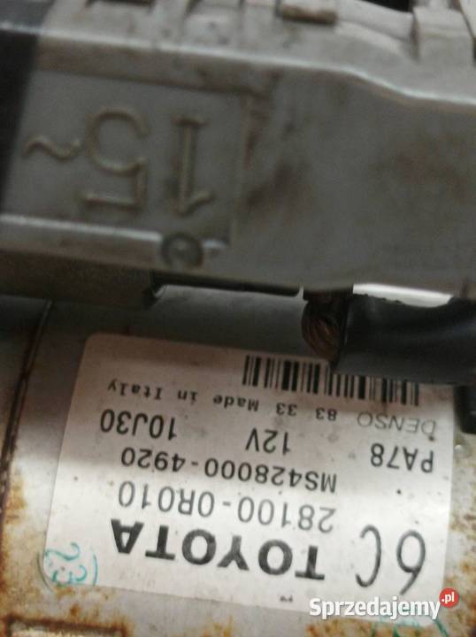 ROZRUSZNIK 281000R010 20 D4D Toyota Auris I świętokrzyskie