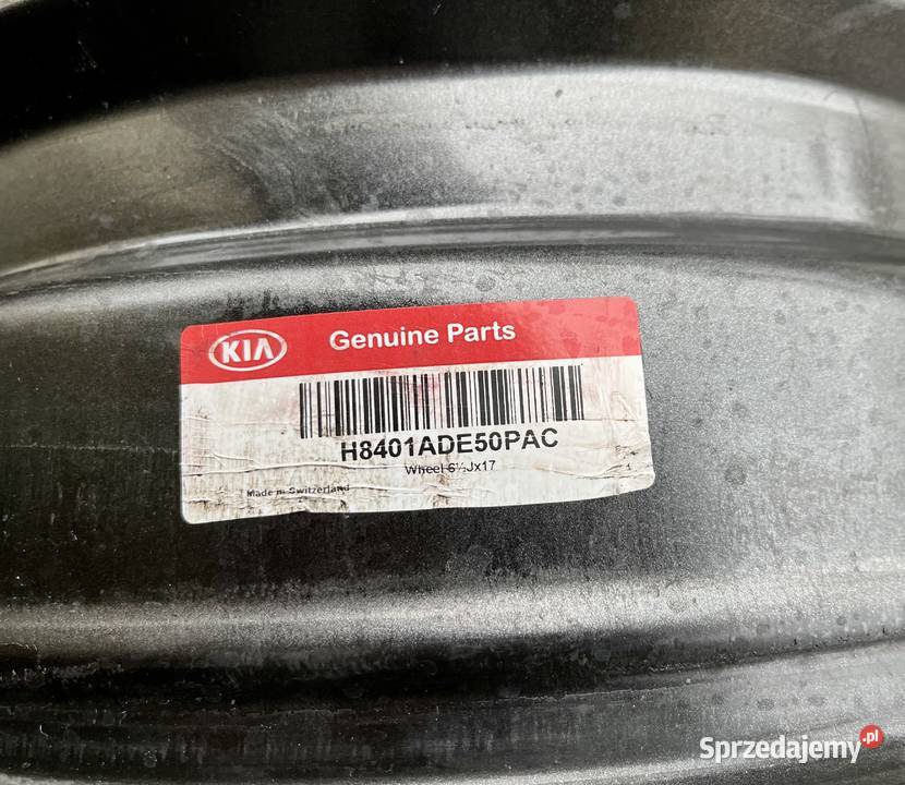Felgi stalowe do KIA Hyundai 4x100 65Jx17 ET49 Kłomnice sprzedam