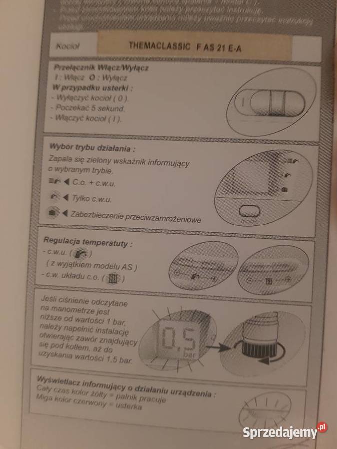 Kocioł jednofunkcyjny na gaz Kielce