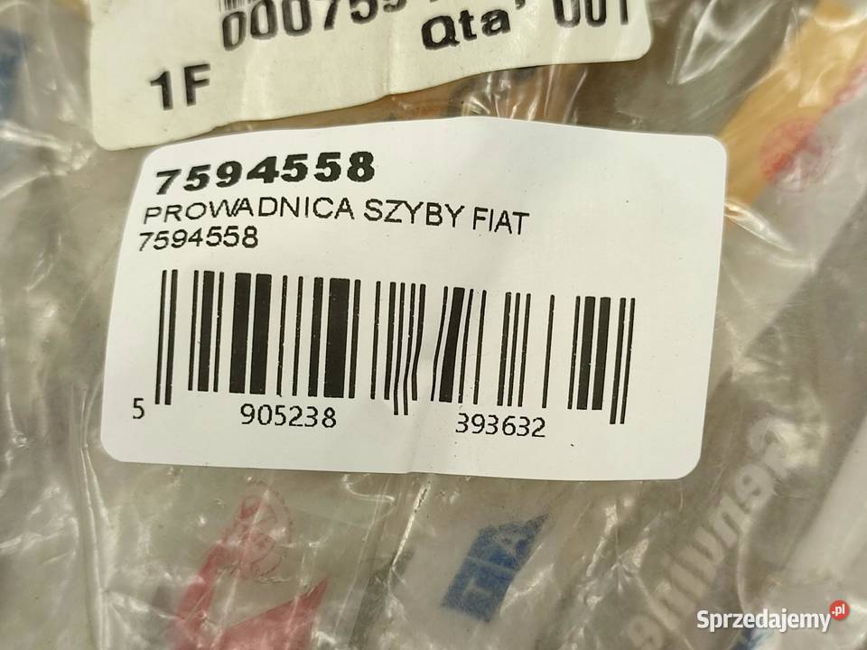PROWADNICA SZYBY DRZWI PRZÓD FIAT TEMPRA