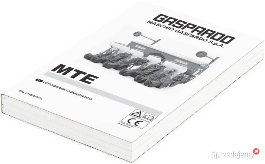 Gaspardo Maschio MTE Instrukcja katalog MTR MTER Szamotuły sprzedam