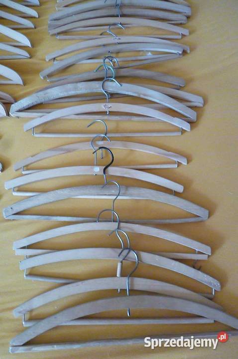 KOMPLET WIESZAKÓW DREWNIANE 55 SZTUK RÓŻNE Kraków