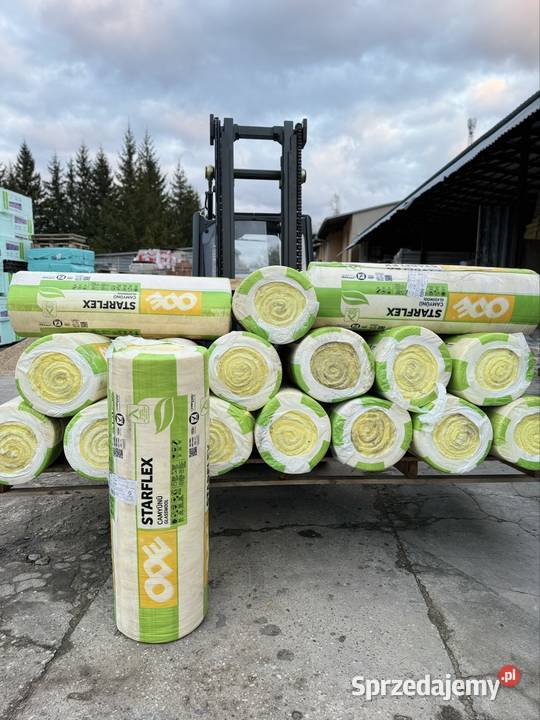 Wełna szklana żółta Starflex grubość 15 lambda Oleśnica