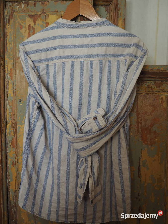 Koszula Męska100 BawełnaStójkaLDenim CO zachodniopomorskie